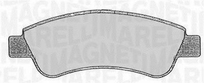 MAGNETI MARELLI 363916060174 -  Комплект тормозных колодок, дисковый тормоз